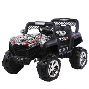 Children’s toy car remote control children body LED light ride on cars go kart 4 wheels for kids age 3-8 years old