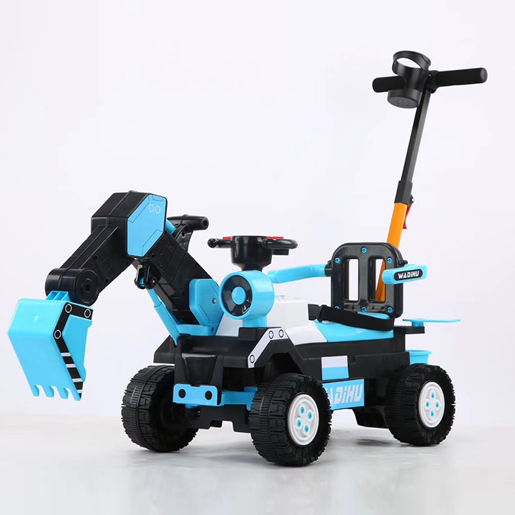 Kids Engineering Excavator Remote Control Digging Arm Four-wheel Engineering Vehicle With Light for Children