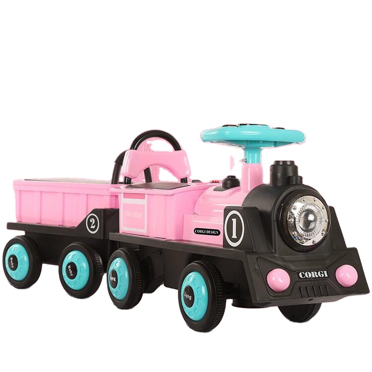 Ride on Car kids electric train  for children with cool light baby toys