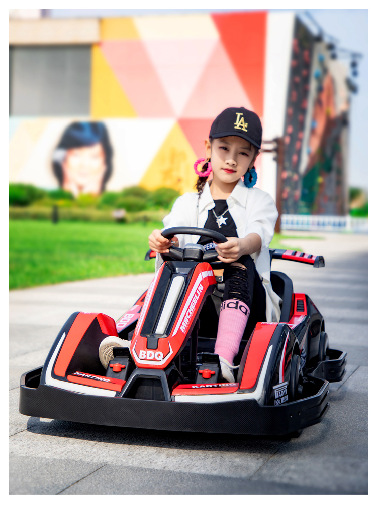 Children Outdoor Electric Battery Operated Car Kids Power 4 Wheels Ride On Go Kart Car