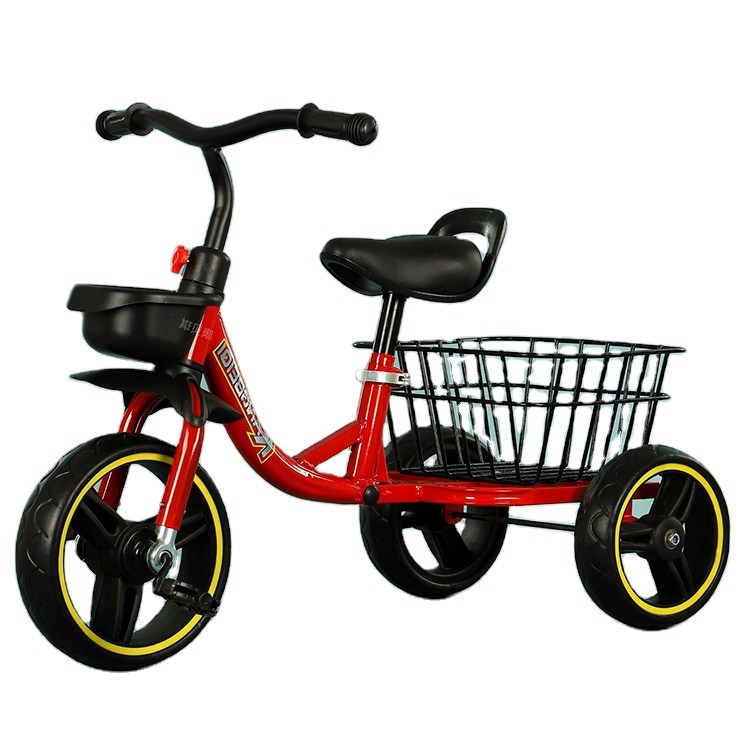 wholesale toys cheap price flashing 3 wheel double seat baby tricycle