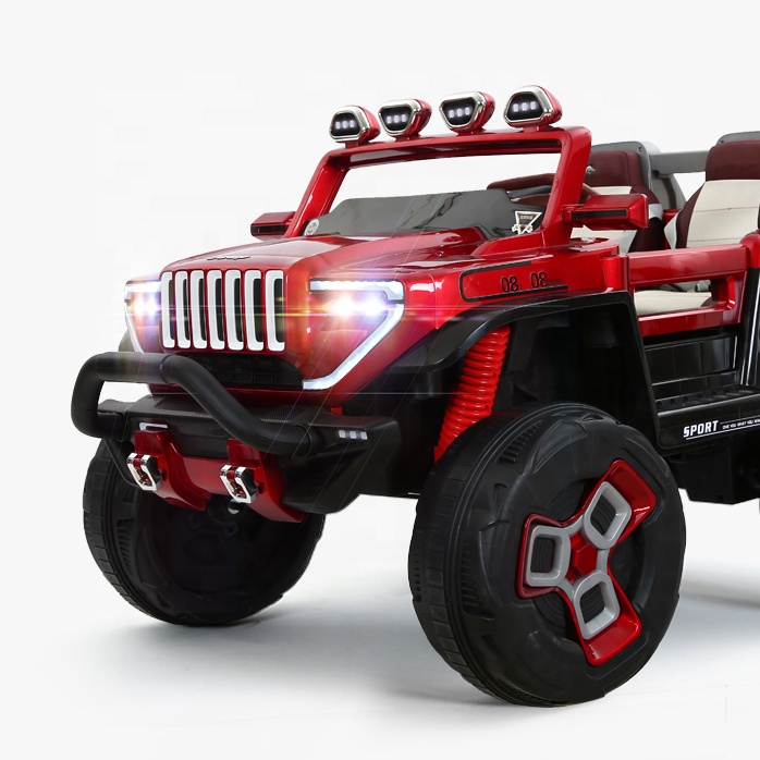 Electric car LED light Kids ride on SUV  car