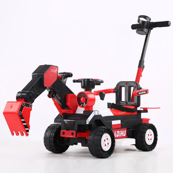 Kids Engineering Excavator Remote Control Digging Arm Four-wheel Engineering Vehicle With Light for Children