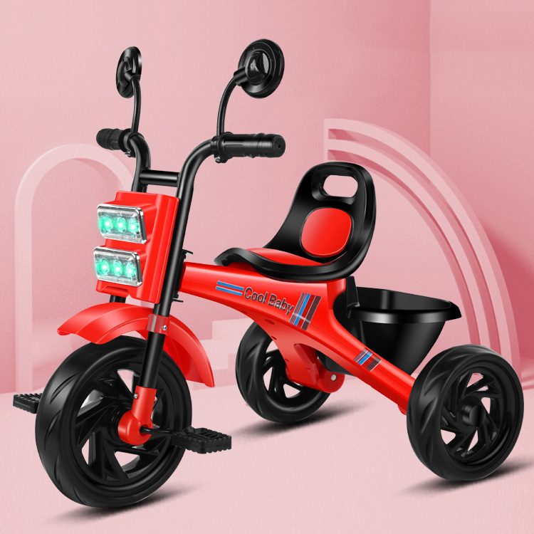 Children lightweight pedal riding tricycle with light and music/Baby ride on tricycle