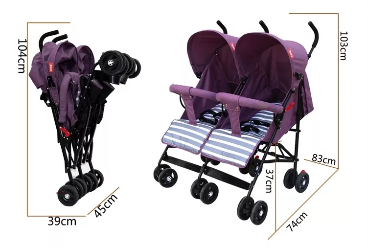 Hot Selling Twin Baby Stroller / Cheap Double Baby Stroller