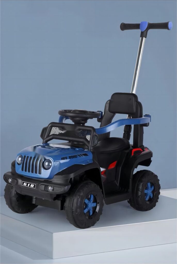 Multifunctional Small Kids Ride On Car With Push Bar And Safty Fence