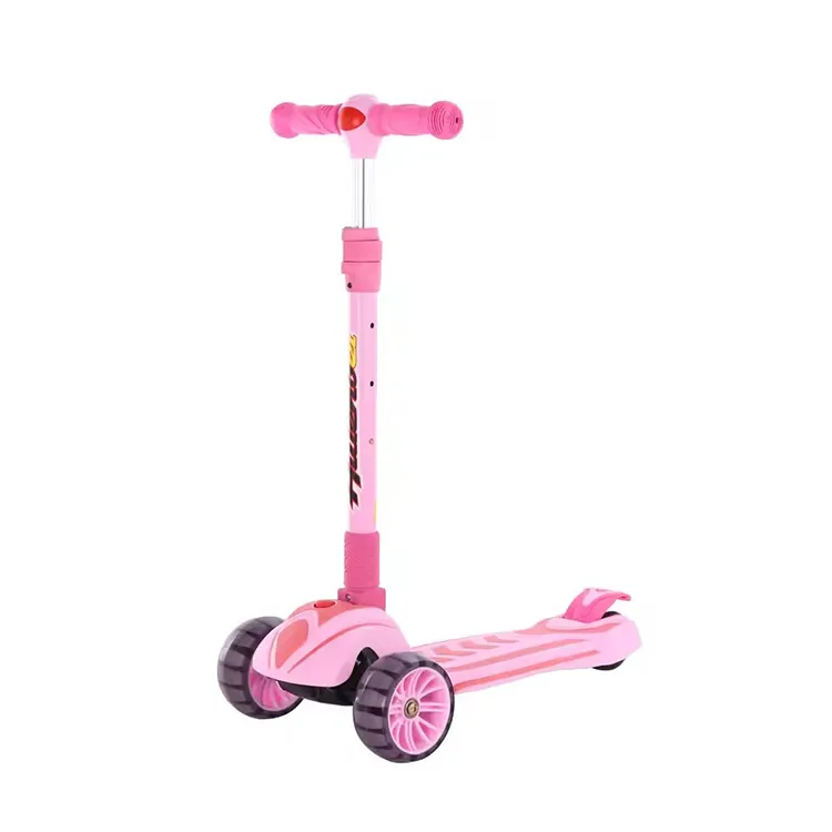 China Factory Wholesale EVA Foam Wheels Baby Pedal Scooter Three-Wheel Children's Scooter for Kids With Folding