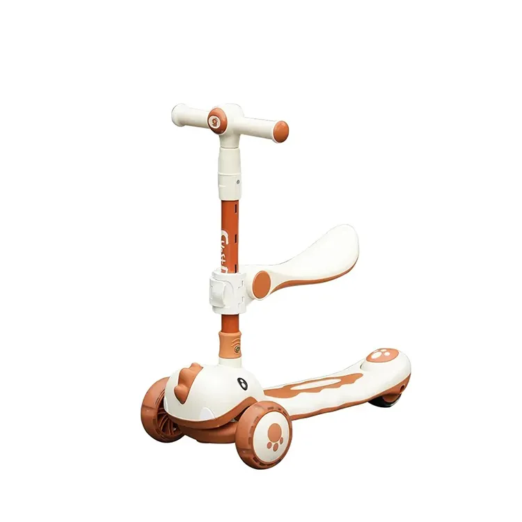 Wholesale Price Scooter For Kids China Factory Kid Scooter Luggage For 3-8 Years Children Pu Flash Wheels Kids Scooter