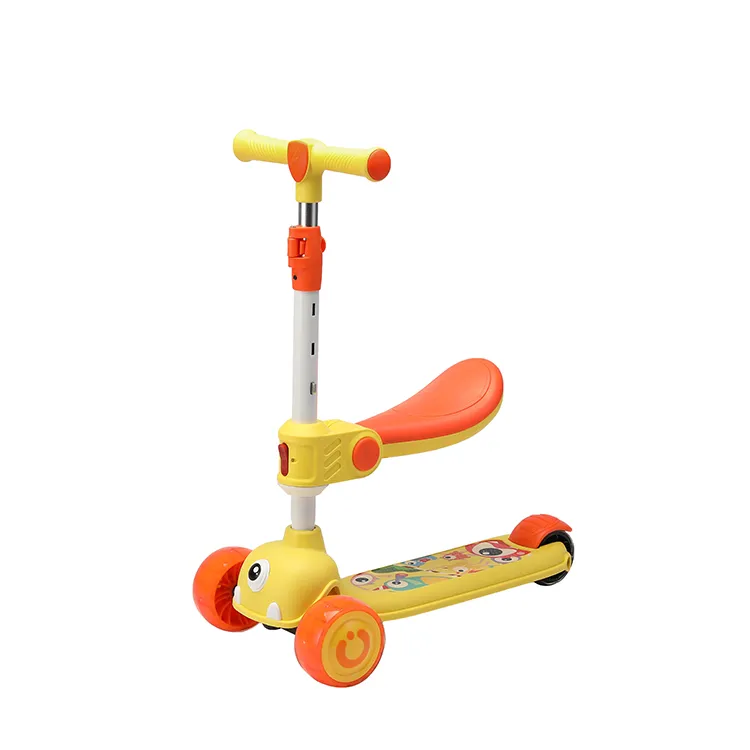 girls foot kick scooty baby toy patinete infantil 3 in 1 3 wheel swing ride on kids scooters for kids children with led light