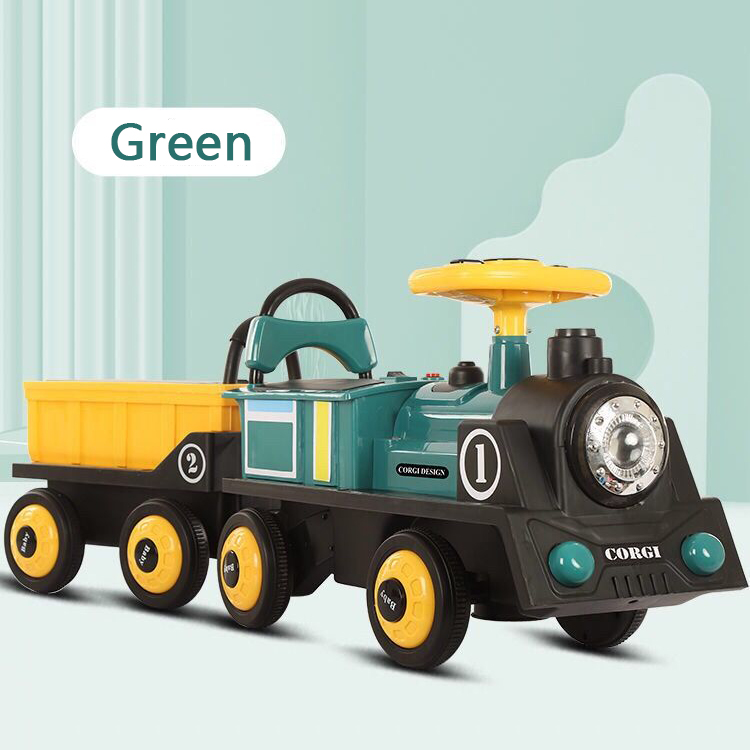 Ride on Car kids electric train  for children with cool light baby toys