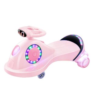 Professional Manufacture Child Butterfly Steering Wheel Colorful Ride On Toy Wiggle Kids Swing Car