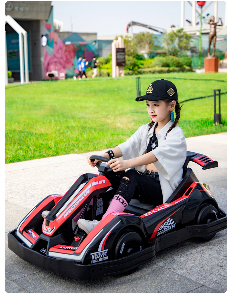 Children Outdoor Electric Battery Operated Car Kids Power 4 Wheels Ride On Go Kart Car