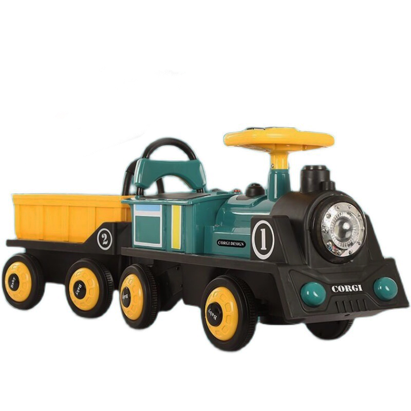 Ride on Car kids electric train  for children with cool light baby toys