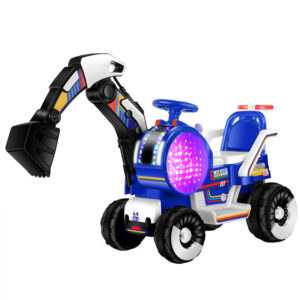 Kids Electric Excavator Children 4 Wheels Battery Engineering Vehicle Baby ride on car