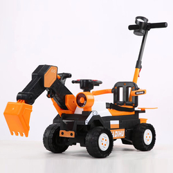 Kids Engineering Excavator Remote Control Digging Arm Four-wheel Engineering Vehicle With Light for Children